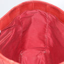 GUCCI GG Canvas Tote Bag Silver Red 113019 Auth 179457-17
