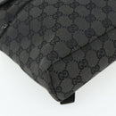 GUCCI GG Canvas Backpack Black Silver 003 0242 Auth 179459-16