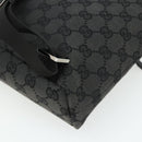 GUCCI GG Canvas Backpack Black Silver 003 0242 Auth 179459-17