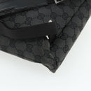 GUCCI GG Canvas Backpack Black Silver 003 0242 Auth 179459-10