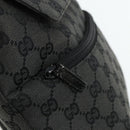 GUCCI GG Canvas Backpack Black Silver 003 0242 Auth 179459-18