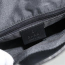 GUCCI GG Canvas Backpack Black Silver 003 0242 Auth 179459-19