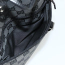 GUCCI GG Canvas Backpack Black Silver 003 0242 Auth 179459-24