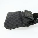 GUCCI GG Canvas Backpack Black Silver 003 0242 Auth 179459-4