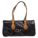 LOUIS VUITTON Monogram Vernis Rosewood Avenue Bag Amarante M93510 Auth 179465-2