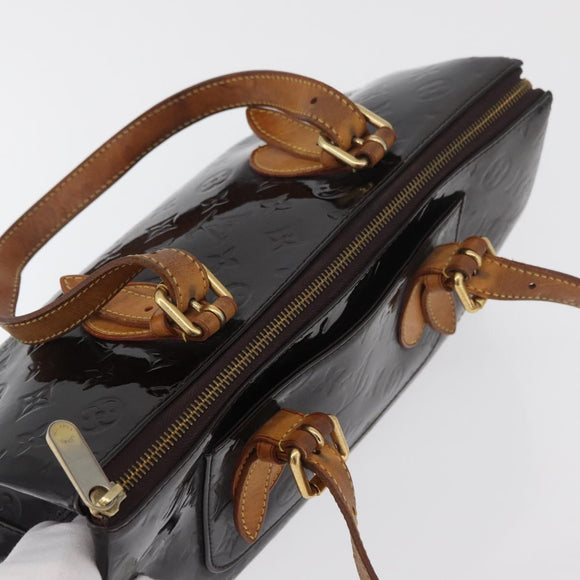 LOUIS VUITTON Monogram Vernis Rosewood Avenue Bag Amarante M93510 Auth 179465