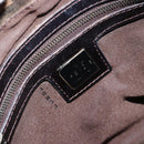 FENDI Zucca Canvas Mamma Baguette Hand Bag Black Brown Auth 179468A-19