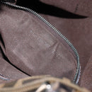 FENDI Zucca Canvas Mamma Baguette Hand Bag Black Brown Auth 179468A-12