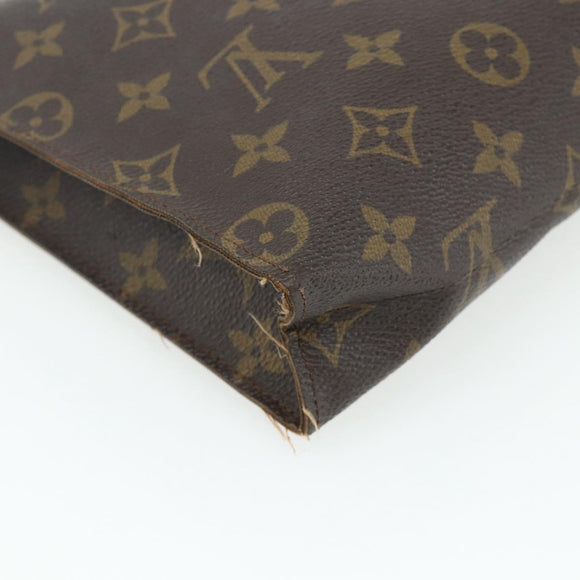 LOUIS VUITTON Monogram Poche Toilette 26 Pouch M47542 LV Auth 179484