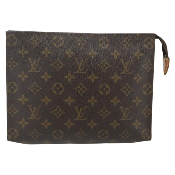 LOUIS VUITTON Monogram Poche Toilette 26 Pouch M47542 LV Auth 179484