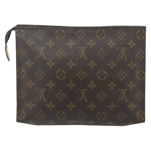 LOUIS VUITTON Monogram Poche Toilette 26 Pouch M47542 LV Auth 179484