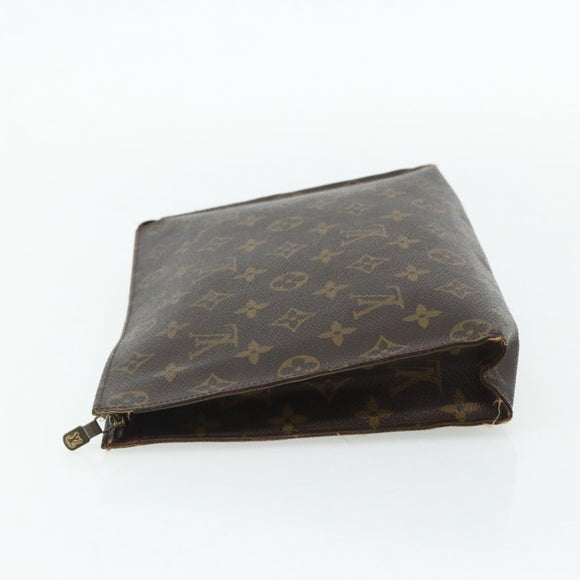 LOUIS VUITTON Monogram Poche Toilette 26 Pouch M47542 LV Auth 179484
