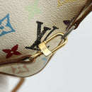 LOUIS VUITTON Monogram Multicolor Pochette Beutel Weiß M92649 LV Auth 179487-18