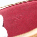LOUIS VUITTON Monogram Multicolor Pochette Beutel Weiß M92649 LV Auth 179487-19
