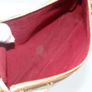 LOUIS VUITTON Monogram Multicolor Pochette Beutel Weiß M92649 LV Auth 179487-11
