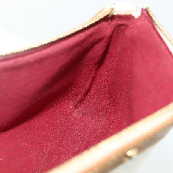 LOUIS VUITTON Monogram Multicolor Pochette Beutel Weiß M92649 LV Auth 179487