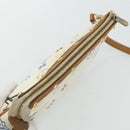 LOUIS VUITTON Monogram Multicolor Pochette Beutel Weiß M92649 LV Auth 179487-6