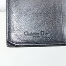 Christian Dior Trotter Canvas Long Wallet Silver Black Auth 179493-16