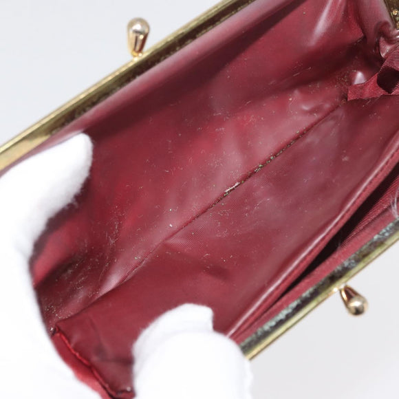 Christian Dior Trotter Canvas Pouch Brown Gold Auth 179495