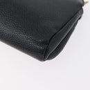 CHANEL Coin Purse Caviar Skin Black Gold CC Auth 179496A-11