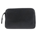 CHANEL Coin Purse Caviar Skin Black Gold CC Auth 179496A-3