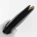 CHANEL Coin Purse Caviar Skin Black Gold CC Auth 179496A-6