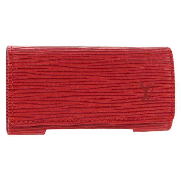 LOUIS VUITTON Epi Multicles 4 Schlüsselmäppchen Rot M63827 LV Auth 179511M