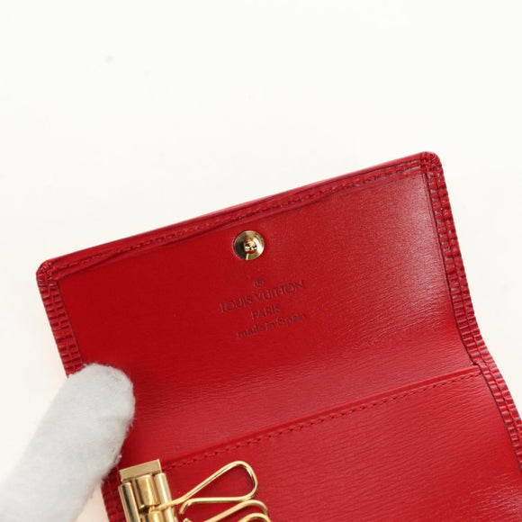 LOUIS VUITTON Epi Multicles 4 Schlüsselmäppchen Rot M63827 LV Auth 179511M