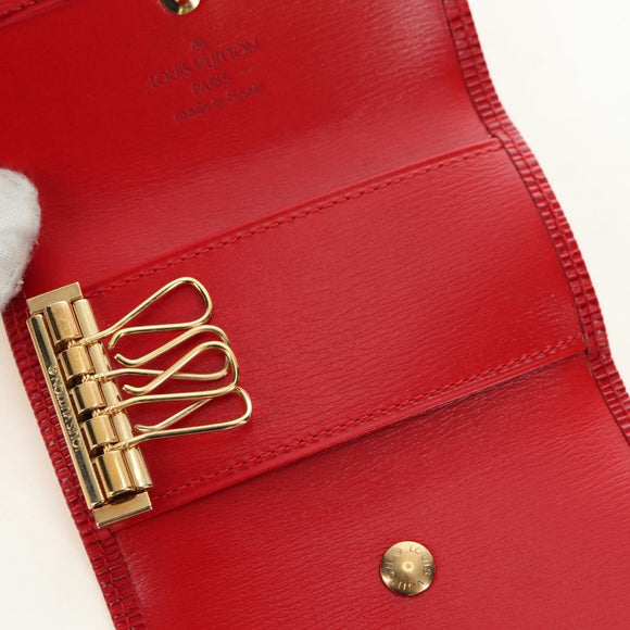 LOUIS VUITTON Epi Multicles 4 Schlüsselmäppchen Rot M63827 LV Auth 179511M