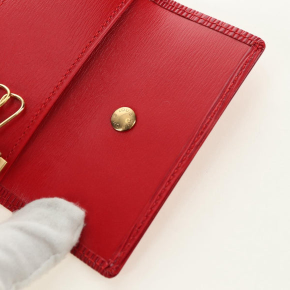 LOUIS VUITTON Epi Multicles 4 Schlüsselmäppchen Rot M63827 LV Auth 179511M