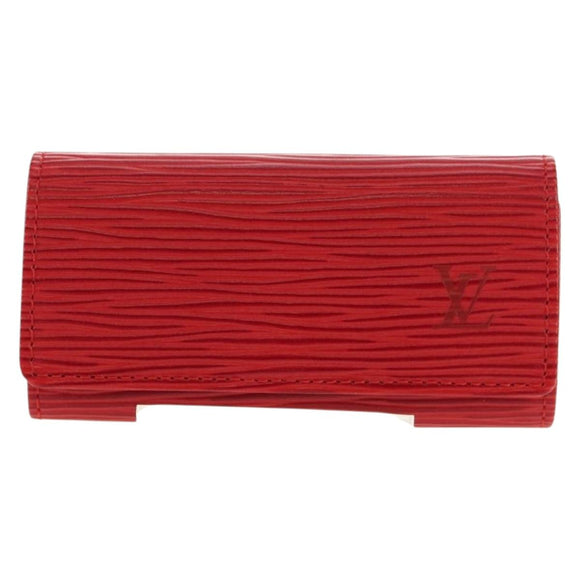 LOUIS VUITTON Epi Multicles 4 Schlüsselmäppchen Rot M63827 LV Auth 179511M