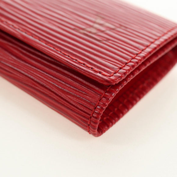 LOUIS VUITTON Epi Multicles 4 Schlüsselmäppchen Rot M63827 LV Auth 179511M