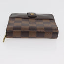 LOUIS VUITTON Damier Ebene Compact Zip Geldbörse N61668 LV Auth 179519-4