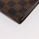 LOUIS VUITTON Damier Ebene Compact Zip Geldbörse N61668 LV Auth 179519-7