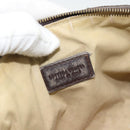 BOTTEGA VENETA INTRECCIATO Pouch Leder Braun Gold Auth 179520-15