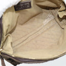 BOTTEGA VENETA INTRECCIATO Pouch Leder Braun Gold Auth 179520-16