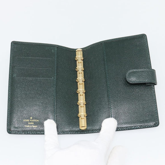 LOUIS VUITTON Taiga Agenda PM Day Planner Cover Epicea R20424 LV Auth 179521