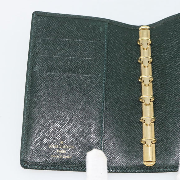 LOUIS VUITTON Taiga Agenda PM Day Planner Cover Epicea R20424 LV Auth 179521