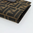 FENDI Zucca Canvas Tagesplaner Hülle Braun Schwarz Auth 179522A-16