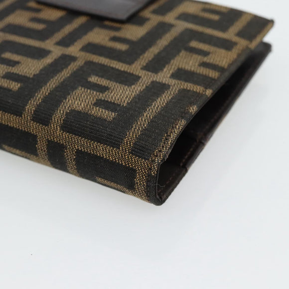 FENDI Zucca Canvas Tagesplaner Hülle Braun Schwarz Auth 179522A