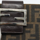 FENDI Zucca Canvas Tagesplaner Hülle Braun Schwarz Auth 179522A-7