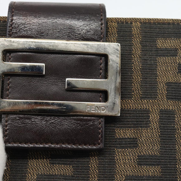 FENDI Zucca Canvas Tagesplaner Hülle Braun Schwarz Auth 179522A