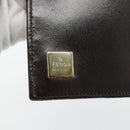 FENDI Zucca Canvas Tagesplaner Hülle Braun Schwarz Auth 179522A-18