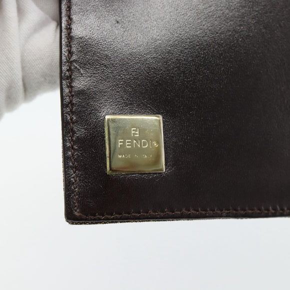 FENDI Zucca Canvas Tagesplaner Hülle Braun Schwarz Auth 179522A