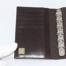 FENDI Zucca Canvas Tagesplaner Hülle Braun Schwarz Auth 179522A-19