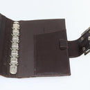 FENDI Zucca Canvas Tagesplaner Hülle Braun Schwarz Auth 179522A-20
