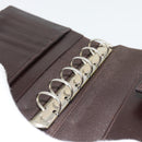 FENDI Zucca Canvas Tagesplaner Hülle Braun Schwarz Auth 179522A-9