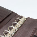 FENDI Zucca Canvas Tagesplaner Hülle Braun Schwarz Auth 179522A-22