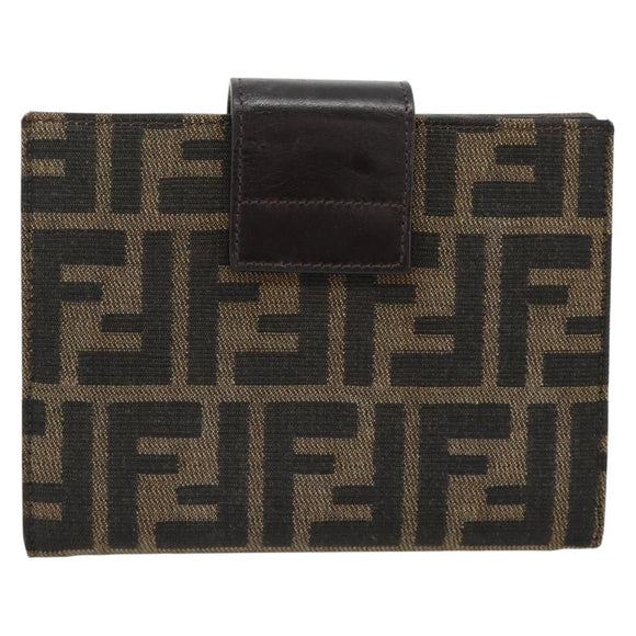 FENDI Zucca Canvas Tagesplaner Hülle Braun Schwarz Auth 179522A