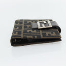 FENDI Zucca Canvas Tagesplaner Hülle Braun Schwarz Auth 179522A-3